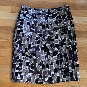 Ann Taylor print pencil skirt